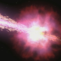 Artist's conception of a gamma-ray burst