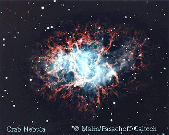 visible image of the Crab Nebula