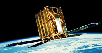 An artist's conception of the Ginga satellite