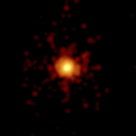 Swift's X-Ray Telescope took this 0.1-second exposure of GRB 130427A at 3:50 a.m. EDT on April 27, just moments after Fermi and Swift detected the outburst.