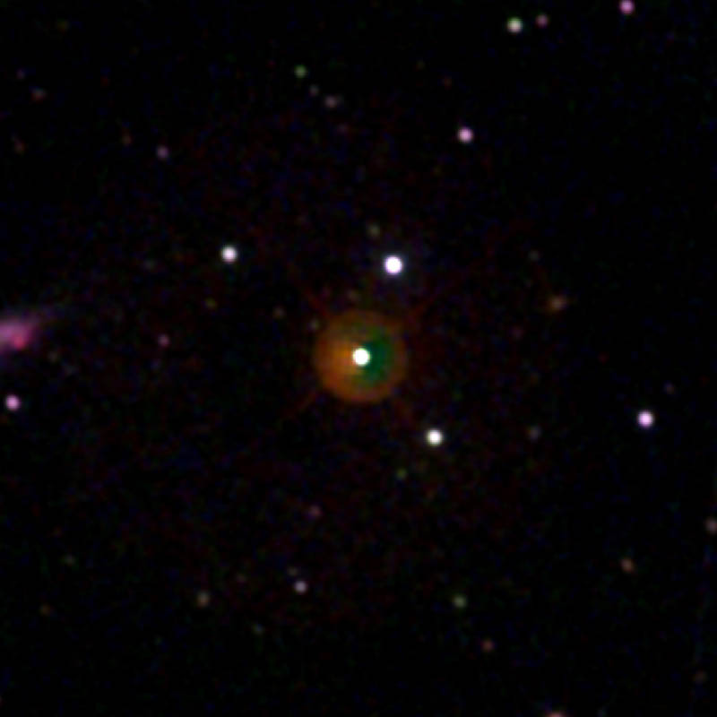 UV/Optical image of naked-eye GRB