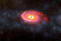 Black holes devouring a neutron star.