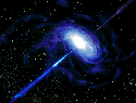 artist conception of an active galaxy