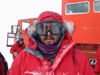 Photo of Eric dressed for extreme cold