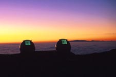 Keck Telescope at sunset