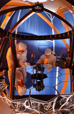 Photo of the JWST testbed