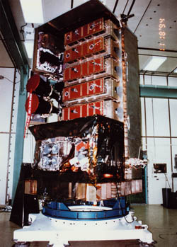 Photo of the Rossi X-ray Timing Explorer satellite