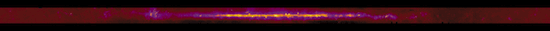 Infrared image of the disk of the Milky Way