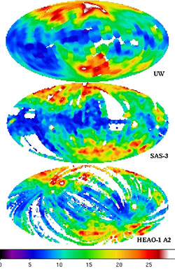 Early all-sky maps of the soft diffuse X-ray background