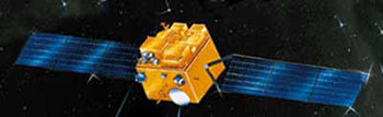 An artist's impression of the IRS-P3 spacecraft.