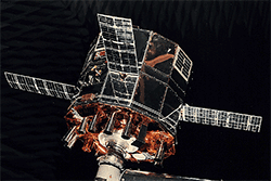 The Solrad 10 satellite during instrument integration