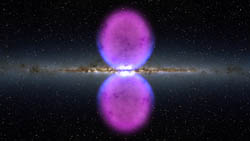 illustration of gamma-ray bubbles