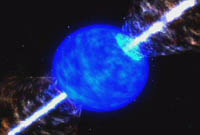 GRB destroying a star