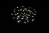 animation of the effects of
dark energy on the expansion of the universe