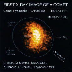 X-ray image of Comet Hyakutake