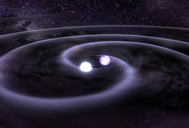 Illustration of gravitational waves