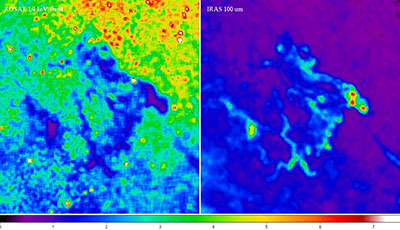 Image of the X-ray intensity in the direction of the
constellation Draco