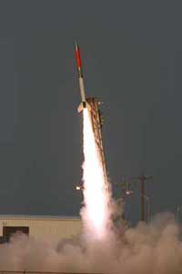 Launch of a sounding rocket