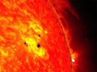 Sunspot observed by the Solar Dynamics Observatory in February 2013