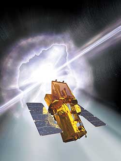 Artist's rendering of the Swift satellite