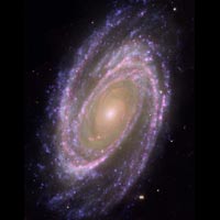This is a composite image of the grand-design spiral galaxy M 81.