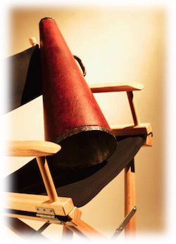 Clipart image of a director's chair