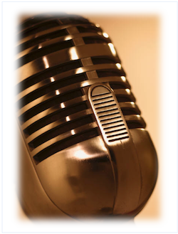 Clipart image of a microphone