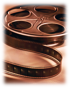 Clipart image of a movie reel