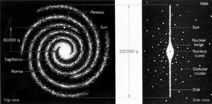 Measurements of a spiral galaxy