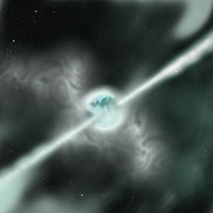 Artist's rendition of a supernova, which will result in the formation of a magnetar.