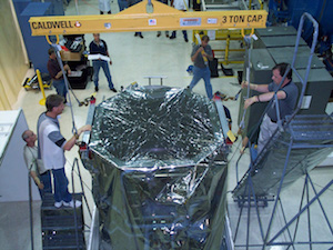 Swift spacecraft delivery to Kennedy Space Center