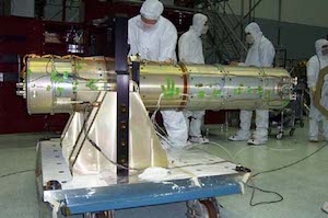 Preparation for vibration testing of the telescope module