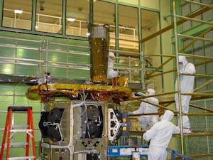 UVOT installed on the spacecraft