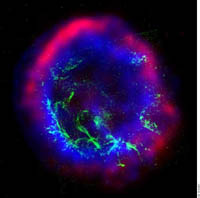 Composite image of supernova remnant E0102-72