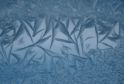 image of frost on a window.