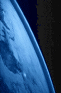 Clementine image of Earth - false color