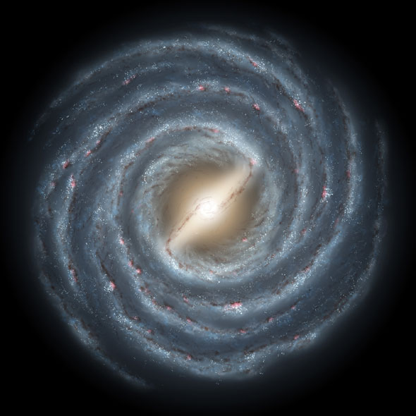Artist conception of the Milky Way galaxy