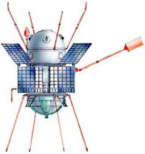 Drawing of the Cosmos 461 spacecraft