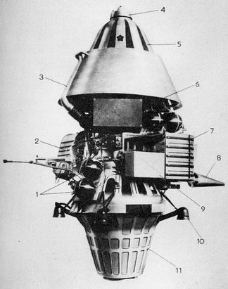 The Luna 11 and 12 spacecraft.