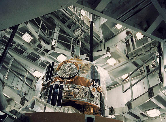 Solrad 11 A and B in the launch integration facility