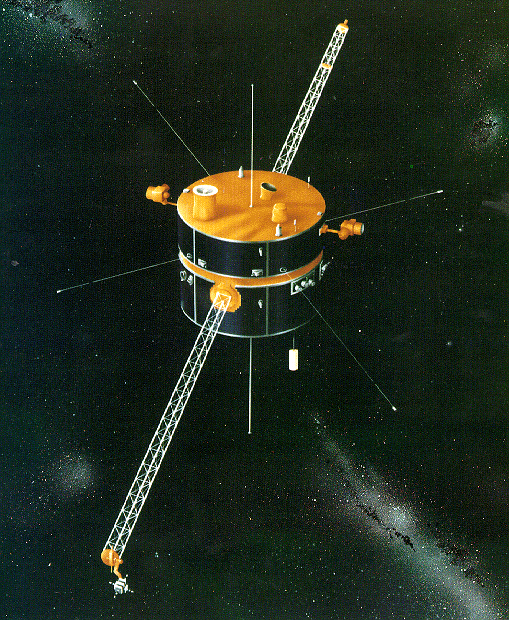 An artist's impression of the Wind spacecraft.