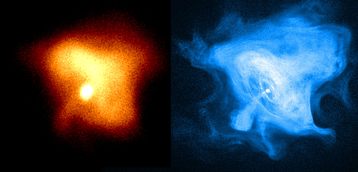 ROSAT and Chandra images of the Crab Nebula