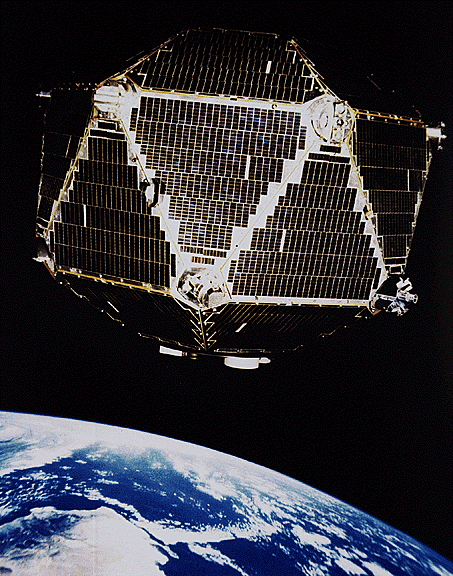 The Vela 5B spacecraft in low Earth oribt.