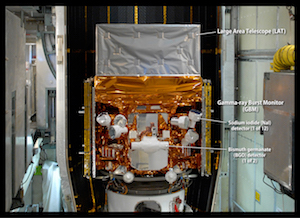 The Fermi spacecraft being readied for launch