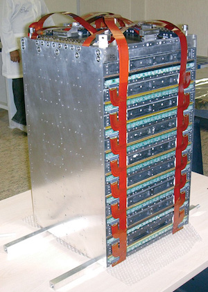 One of the LAT towers formed by a stack of 19 trays
