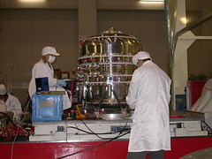 XRS instrument on the shaker table