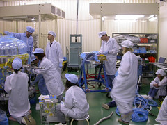 Working in the clean room