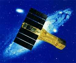 Artists rendering of the ASCA satellite