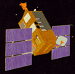 Artists rendering of the RXTE satellite.