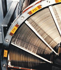 Close-up of the X-ray telescope mirror from XMM